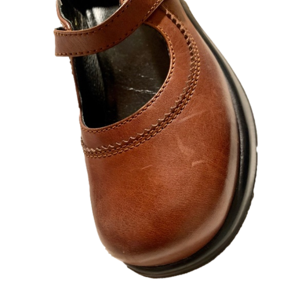 Dansko EUC Platform Leather Mary Janes Brown Clogs Shoes Eu Size 39 US 8 1/2 -9 - Picture 12 of 14